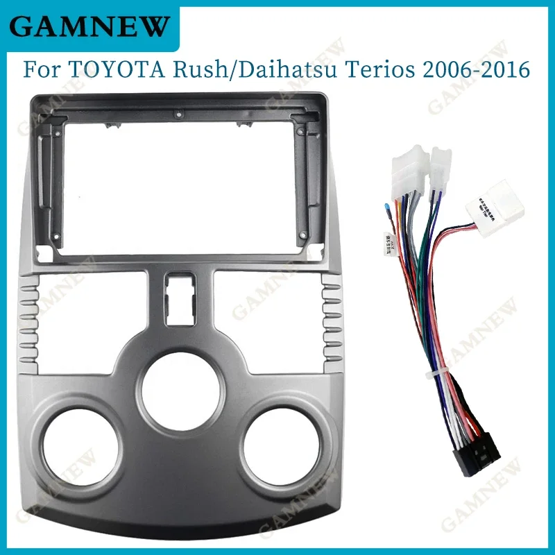 

9 Inch Car Radio Fascia Frame 2DIN Install Panel Dashboard For 2006-2016 TOYOTA RUSH/ DAIHATSU TERIOS MANULA AC