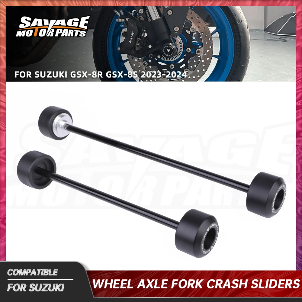 

GSX8S 2024 Rear Front Wheel Axle Sliders For Suzuki GSX-8R GSX-8S 2023 Motorcycle Wheel Hub Anti-Collision Block Accessories