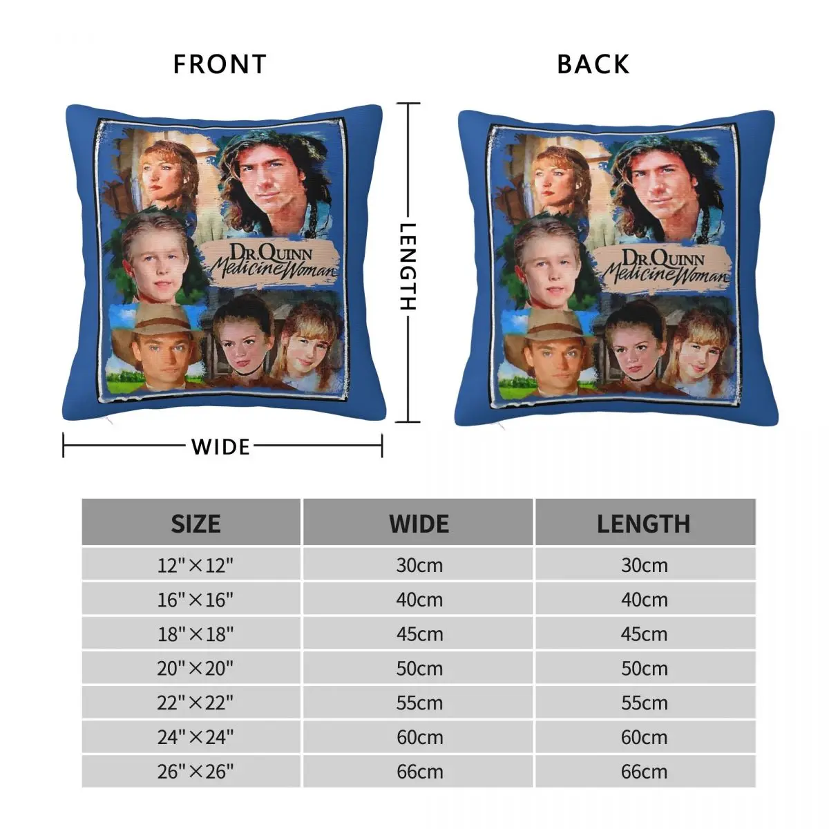Dr. Quinn Medicine Woman Pillowcase Polyester Linen Velvet Printed Zip Decorative Sofa Cushion Cover