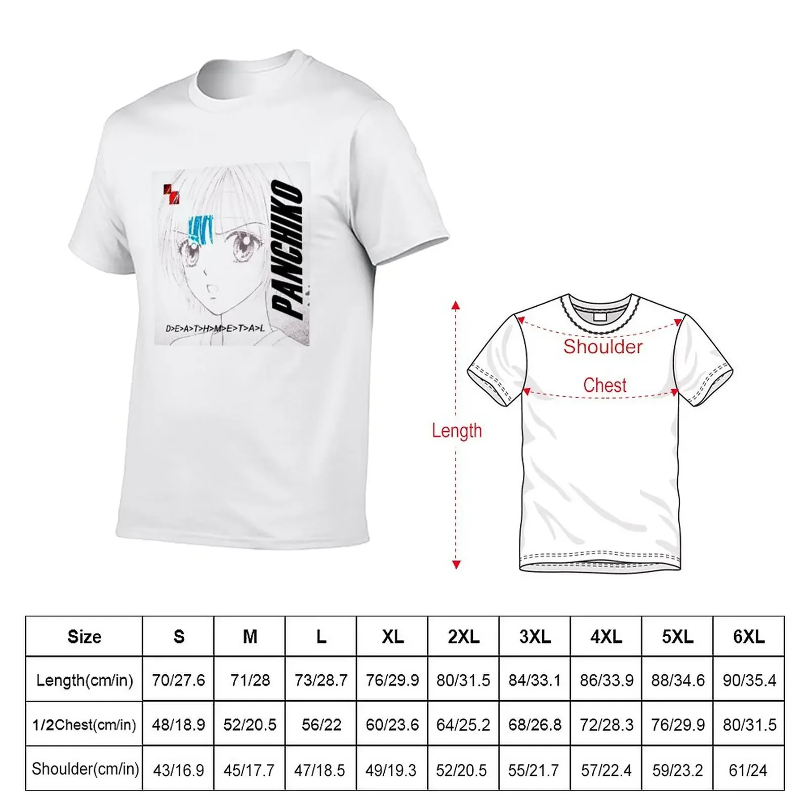 PANCHIKO - D E A T H M E T A L T-Shirt summer tops sweat tees plain white t shirts men