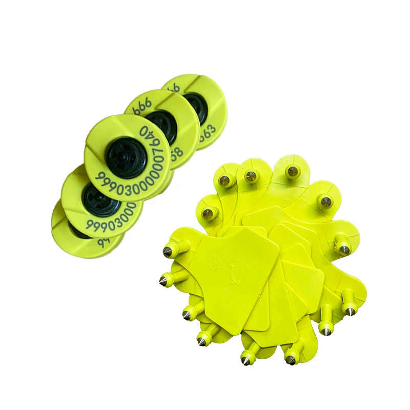 20pairs animal RFID ear tag goats ISO 11784/5 134.2khz HDX EID Tag Livestock Identification Tags for cattle,cow,pig farm feedlot