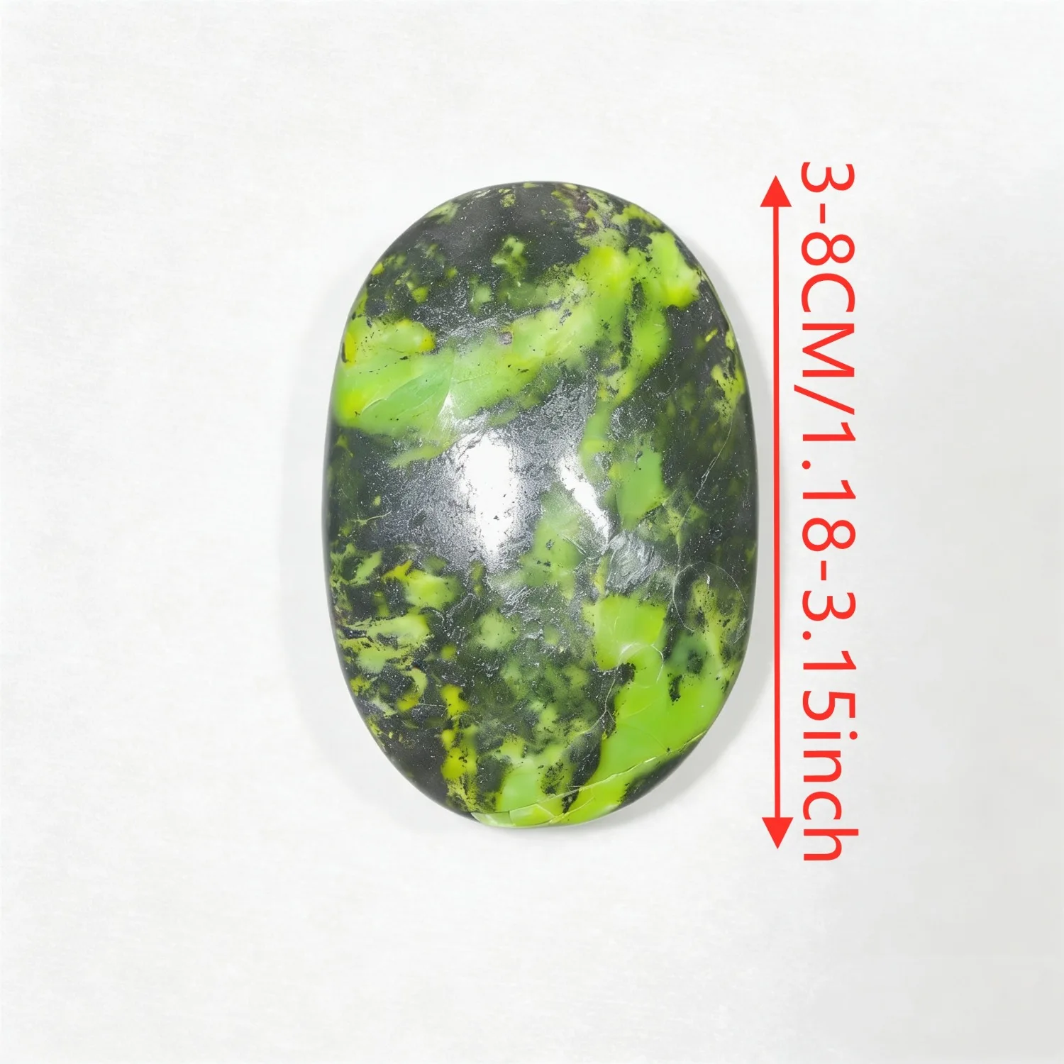 Natural Green Opal Palm Stone Smooth Texture Pocket Crystal for Home/Table Decoration Bohemian Style Holiday Gift