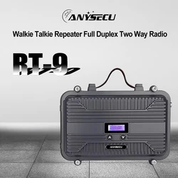 ANYSECU RT9 10W Walkie talkie Repeater Full Duplex Two Way Radio Repeater Mini Analogue Repeater UHF (lub VHF) RT97 ulepszony