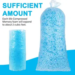 2.3kg Shredded Memory Foam Refill Replacement Memory Foam Filling Bean Bag Filler for Lounger Sofa Cushion Arts Crafts Pillows