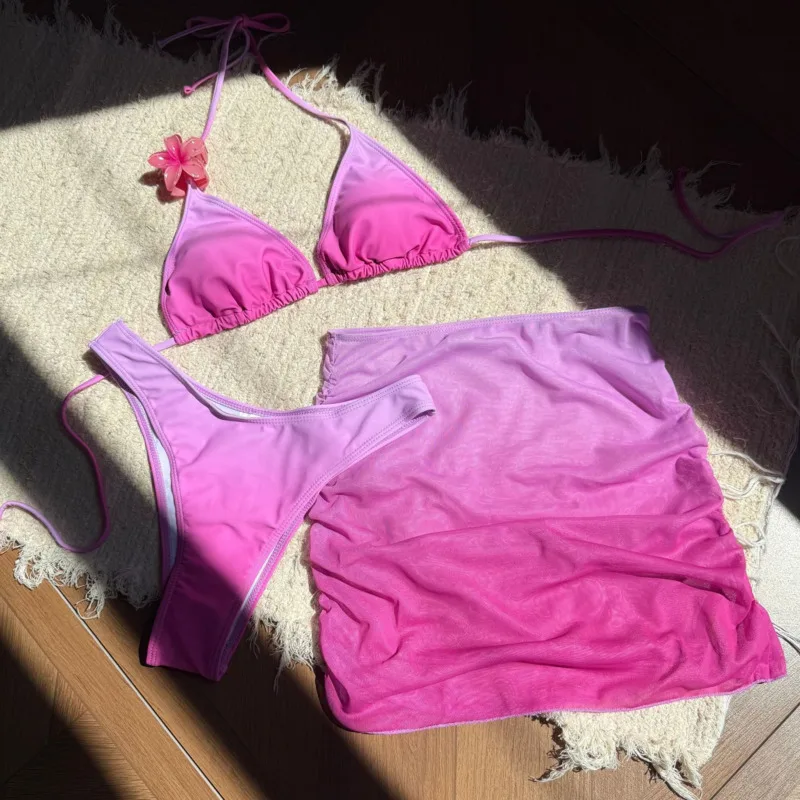 

2026 сексуальные женские купальники бикини, женские купальники из трех предметов, пляжная одежда для купания, купальные костюмы, бразильский комплект бикини, купальщица в бассейне