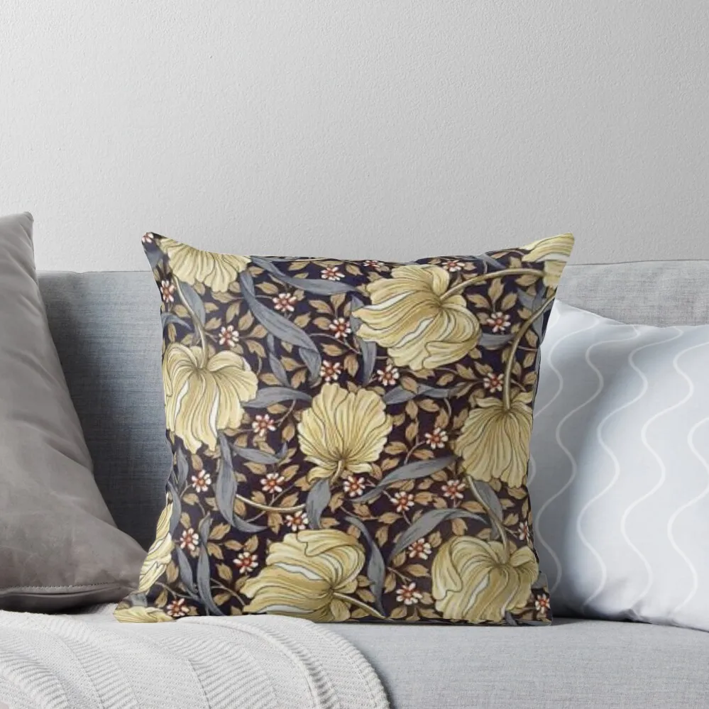 William Morris honeysuckle design Throw Pillow pillow pillowcase pillow