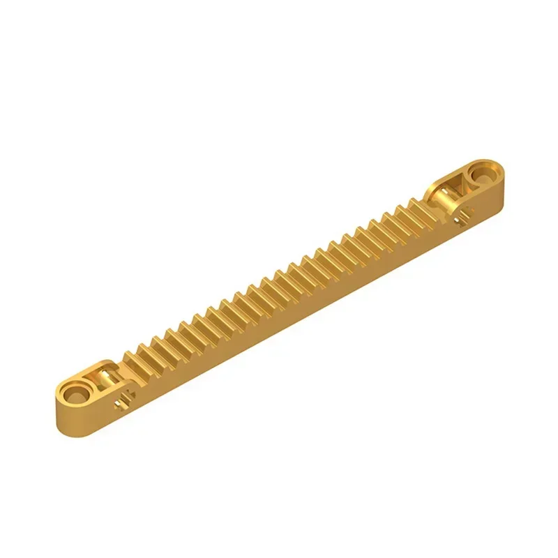 

Gobricks 1 Pcs MOC Gear Rack 1 x 13 with Axle and Pin Holes Compatible With 64781 53504 Model Building Blocks Parts Kids DIY Toy
