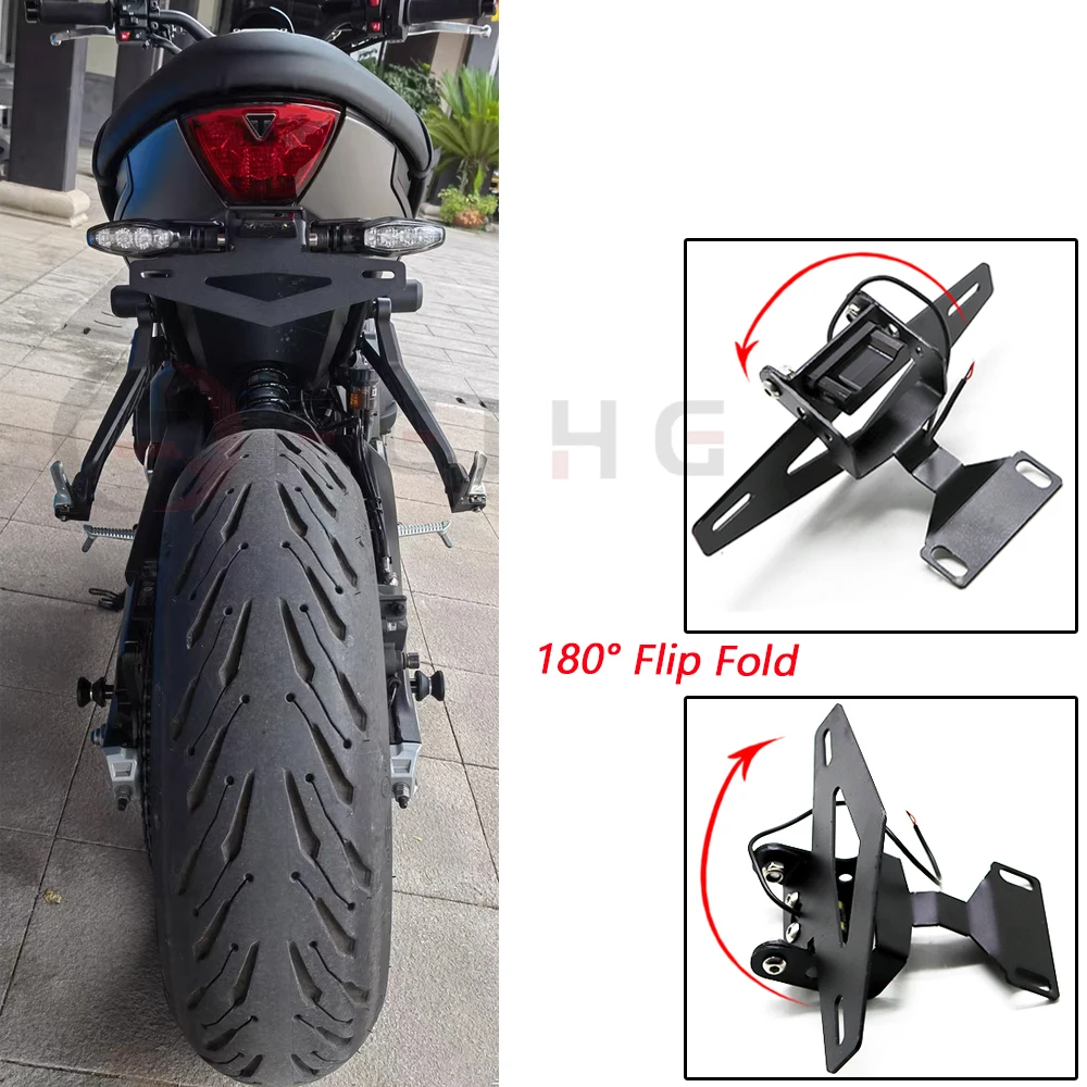 660 180 für Triumph Trident 660: Praxisgetesteter Rear Mounting License Plate Bracket im Detail