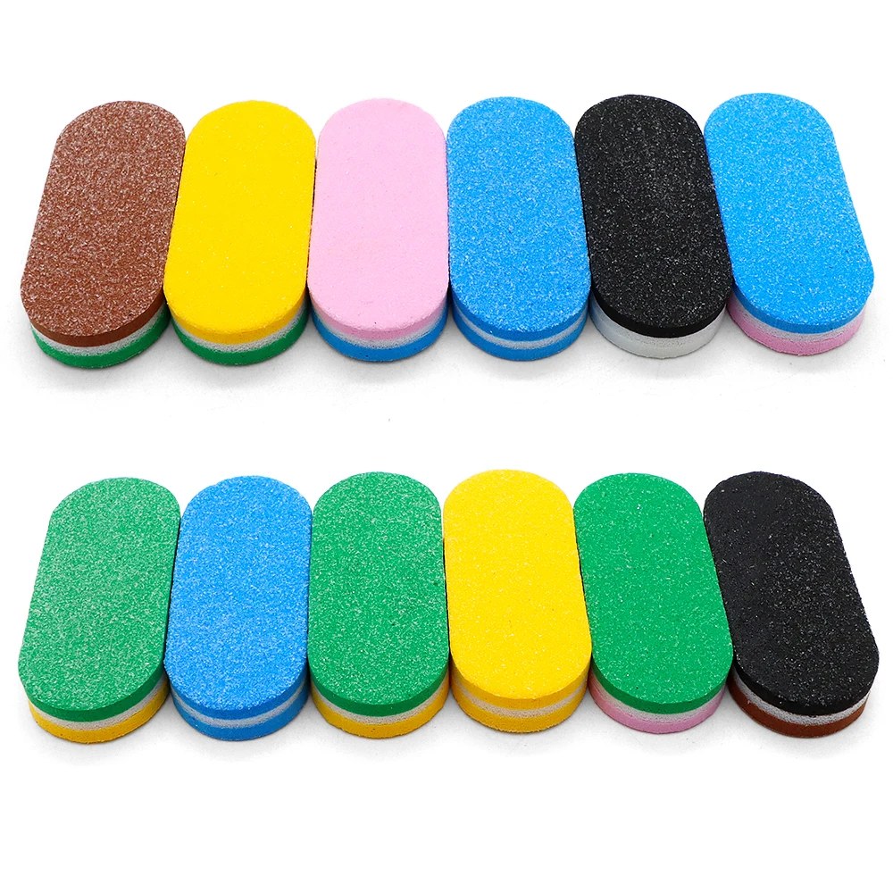 10/20/40Pcs Professional Mini Nail File 100/180 Grit Strong Sandpaper Manicure Products Nail Stylist Supplies Buffer Files Block