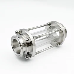 SS304/316 Sanitary Flow Sight Glass - Clear View for 1.5