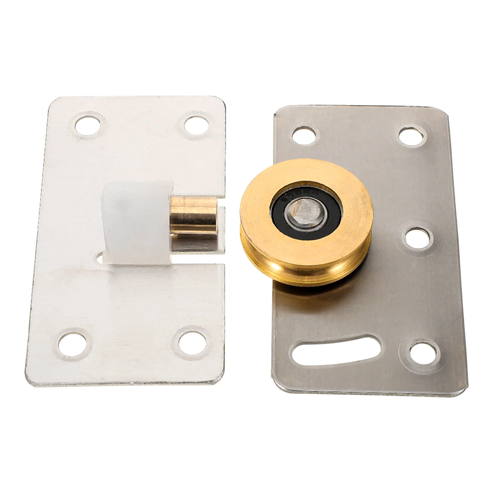 

Wardrobe Pulley Sliding Door Roller Silent Bearing Durable Cabinet Track Set Easy Install Practical Accessories