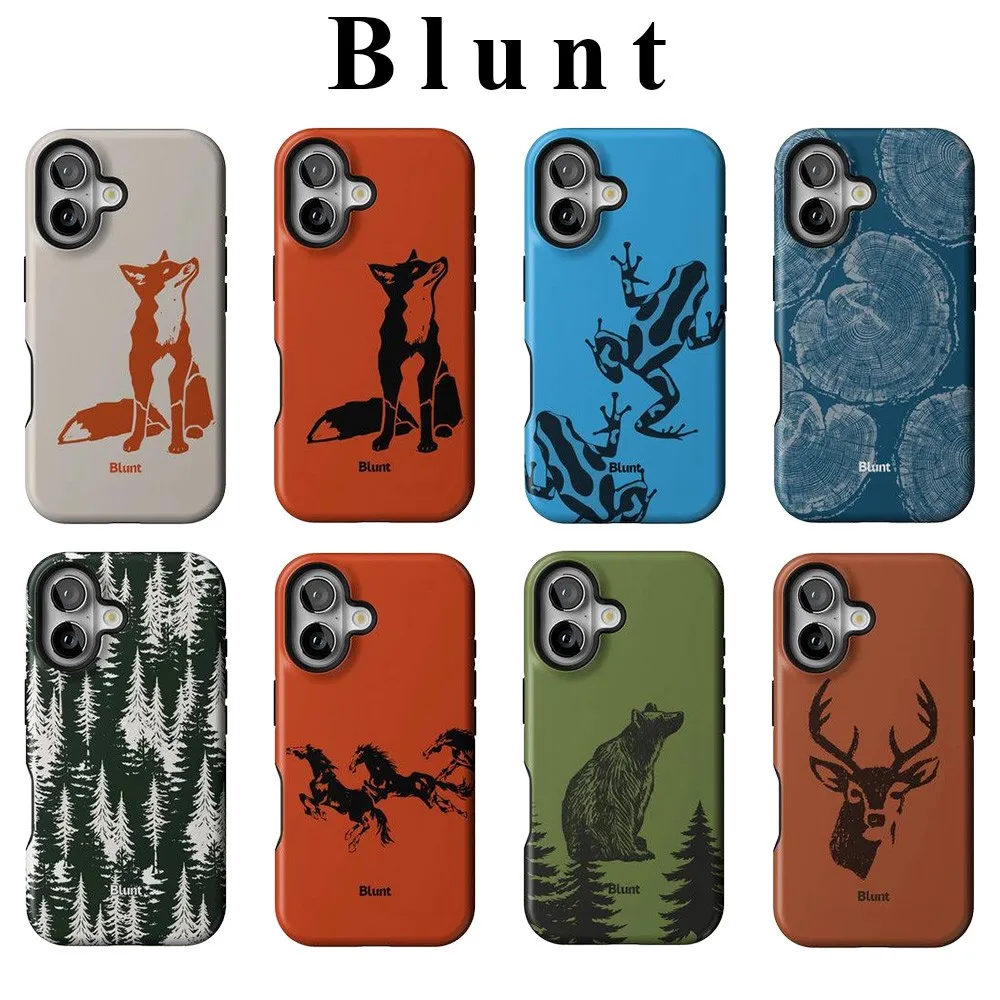 Blunts Fox Portrait Phone Case for Samsung Galaxy S20 S23 S24 S25 S26 FE Plus Ultra Edge 4G 5G Luxury Double-layer Cover