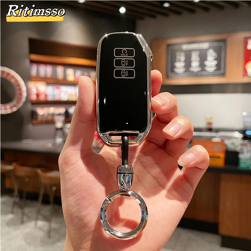 

Чехол для автомобильного ключа из ТПУ с 7 кнопками для KIA Seltos Sportage NQ5 Sorento Mq4 GT LINE K5 DL3 Carnival Ev6 2021 2020