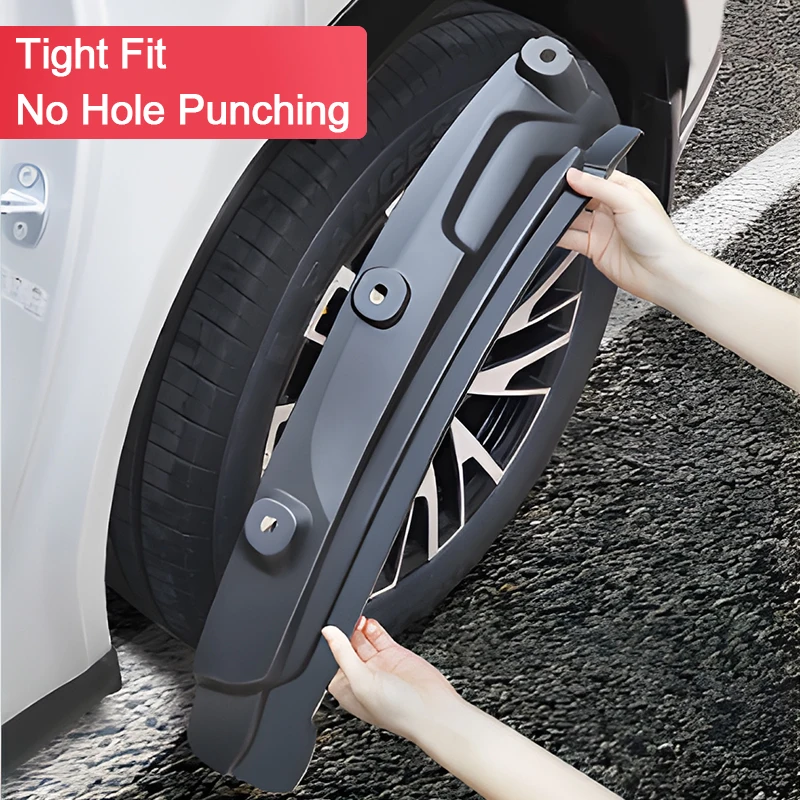 2PCS For AITO M9 2023 2024 2025 2026 Car Mudguards Anti-splash Mud Guards Rear Wheel Liner Fender Flares Auto Tools Accessories