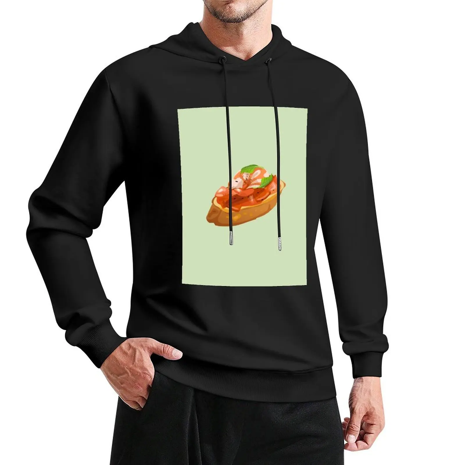 

Spicy Prawn Bruschetta Pullover Hoodie anime clothing mens clothes hoodie graphic