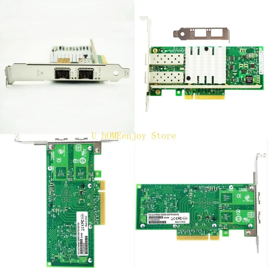 بطاقة الشبكة المتقاربة B0KF Ethernet 82599 رقاقة منافذ مزدوجة PCI-EX8 لـ E10G42BT