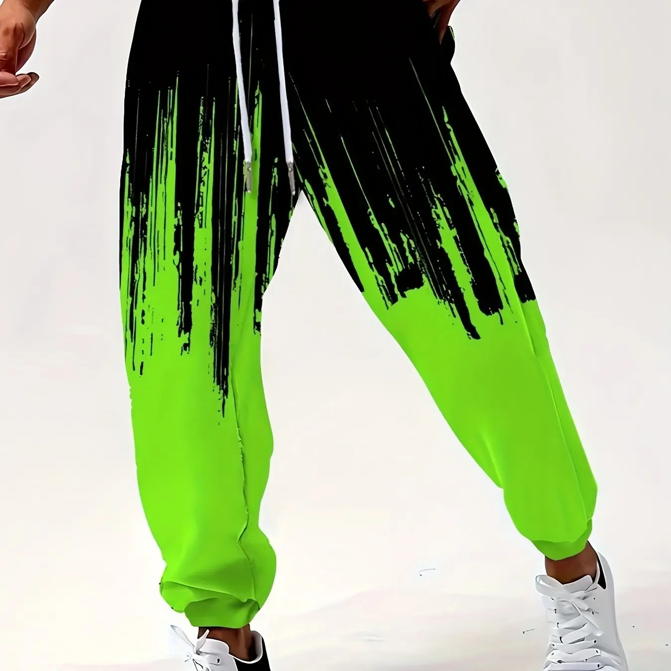 

Fashionable Street Gradient Ink Splashed Men's and Women's Summer Casual Sports New Breathable Quick Drying Sweatpants