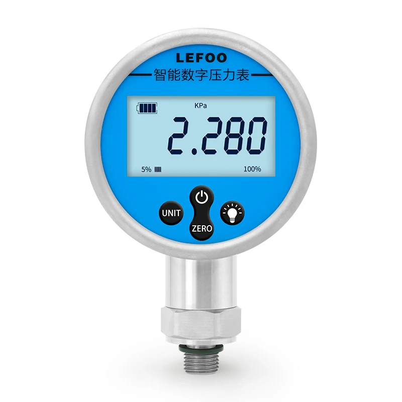 Electronic Digital Pressure Gauge Water Gas Hydraulic Controller Pneumatic Air Compressor Fuel Oil Pressure Gauge LF6100