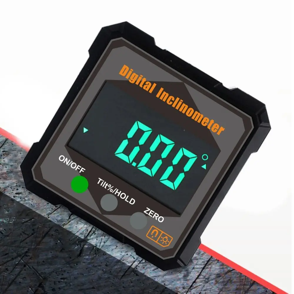 1Pcs Multifunctional Digital Inclinometer Electronic Magnetlc 360-degree Measurement Digital Angle Finder High Accuracy