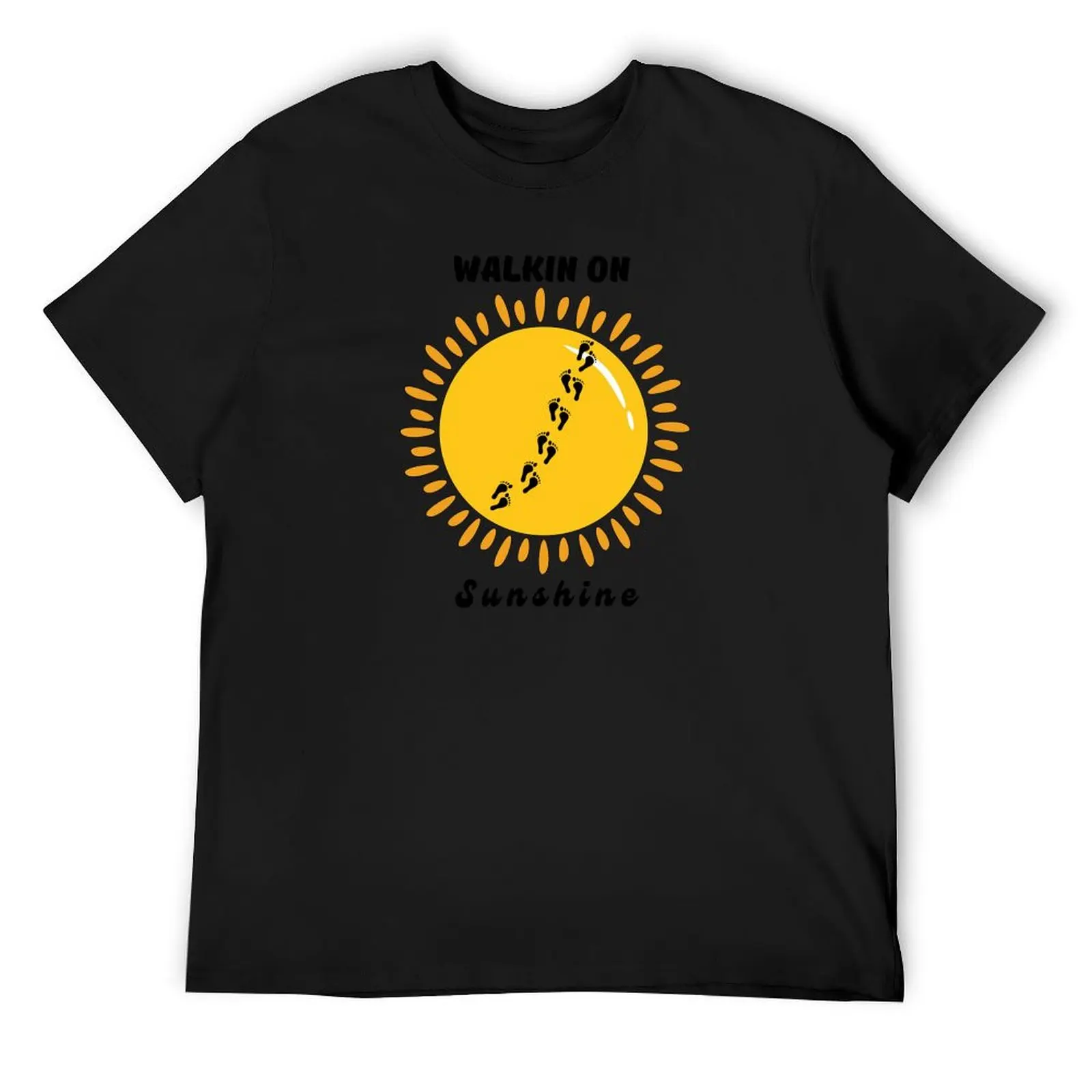 Walkin on Sunshine T-Shirt sports fans essential t shirt rapper graphic tees mens shirts graphic tee