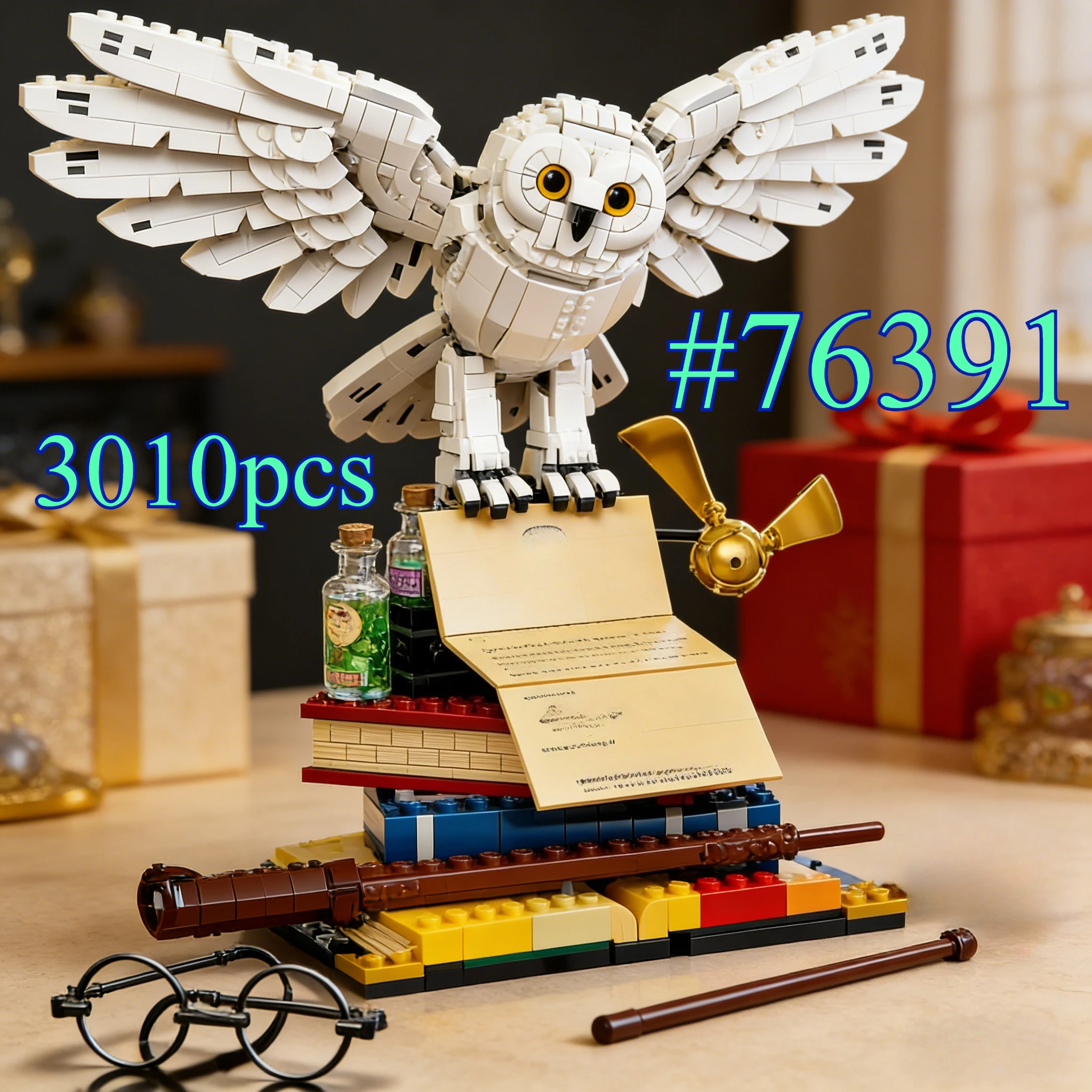 

Delicate White Spreading Owl76391 Building Blocks Sets Suitable for Christmas Gifts Not Compatible with Legoed Particles,3010pcs