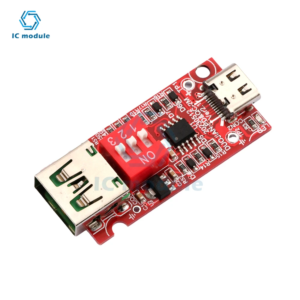 Type-C Usb-C Pd/Qc Decoy Dial Gear Aging Test Fast Charge Trigger 5V/9V/12V/15V/20V Five-Speed Switching