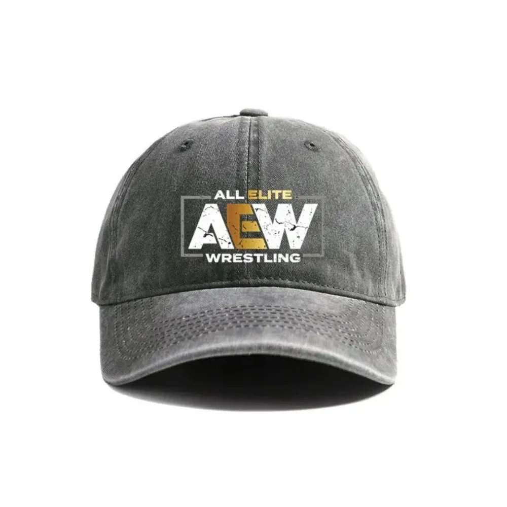 All Elite AEW Wrestling AEW Baseball Cap Summer Distressed Dad Hats Men Outdoor Adjustable Cotton Caps Outdoor Sun Protection