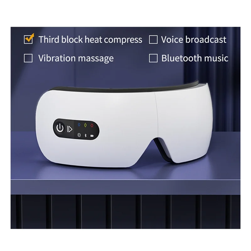 

A27U New Eye Massager Vibration Massage Hot Compress Bluetooth Music Eye Protection Relieve Fatigue LED Display