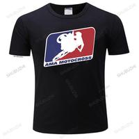 T-shirt men O-neck hot sale AMA motocross superbikes motorbike heather summer cool t shirt male cotton tee-shirt bigger size