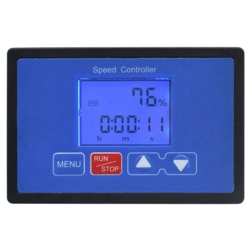 CLCU LCD Digital Display Smart 12V 24V 15KHZ 0-100% PWM Control DC Motor Speed Controller Adjustable Current 20A