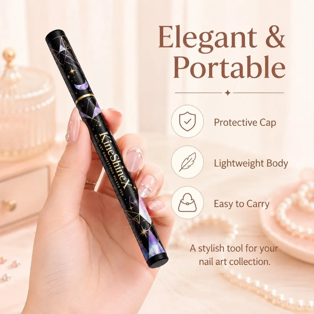 Portable Nail Art Rhinestone Wax Pen DIY Nail Art Tools Rhinestone Picker Nail Art Glue for Attaching Diamonds