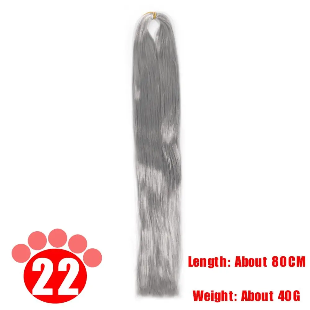 80cm 안티모헤어 가발 수제 훅 헤어 웨프트 BJD 블랙 인조모 BJD 헤어 로우 BJD SD 헤어 헤어 원료 합성