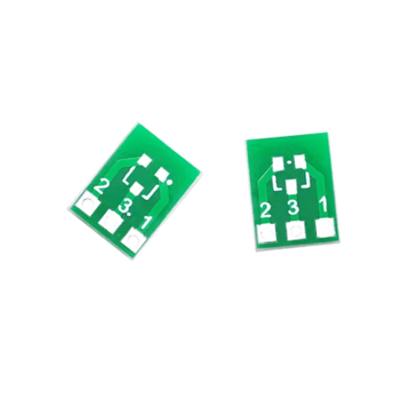 Adaptador convertidor de doble cara para placa PCB, 20 piezas SOT23 SOT23-3, SIP3 SMD, giros a DIP SIP3, SOT SIP IC