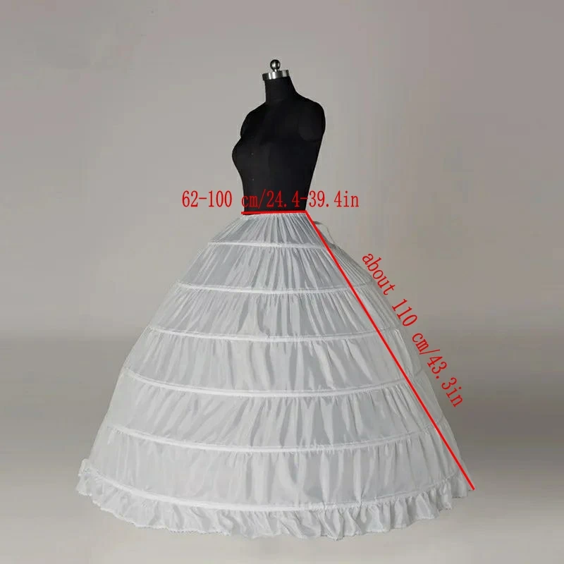 Petticoat Krinoline Slips Hoop Rock Vintage Unterrock für Kleid Kleid Viele Stile für Braut Hochzeit – Detail 12