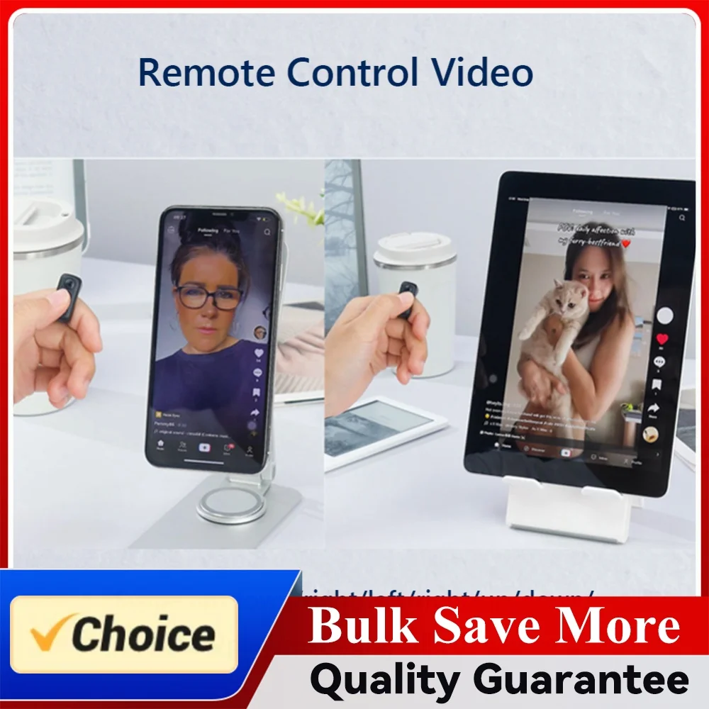 E-Reader Controller Bluetooth-Compatible 5.0 Camera Shutter Page Turner Clicker Remote Ring Clicker for Kindle Paperwhite/Oasis