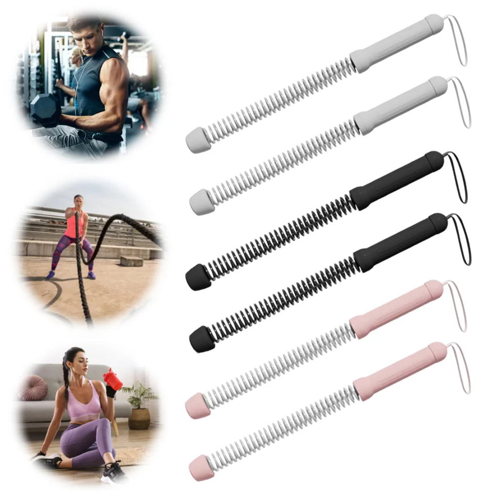 

2Pcs Non Slip Hand Gripper Ergonomic Flexible Spring Arm Strength Expander Multi-Function Fitness Grip Bar for Home Gym