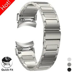 No Gaps Titanium Strap for Samsung Galaxy Watch 6 4 Classic 43mm 47mm 6 5 4 40mm 44mm Metal Bracelet for Watch 5 Pro 45mm Correa