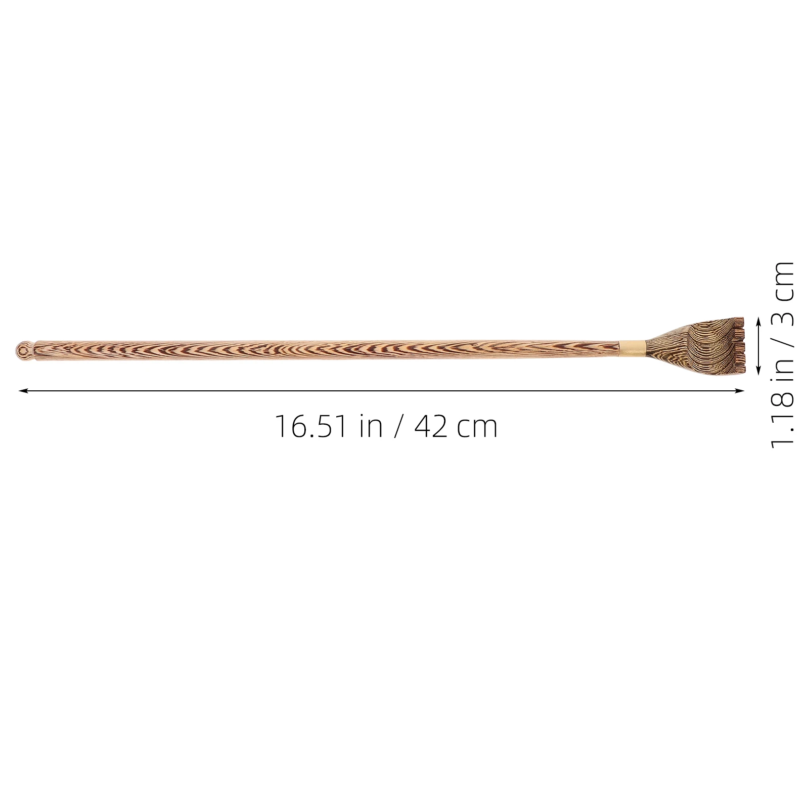 

2Pcs Chicken Wing Wood Back Massager Durable Long Handle Scratching Tool for Body Itching Relief Portable Wooden