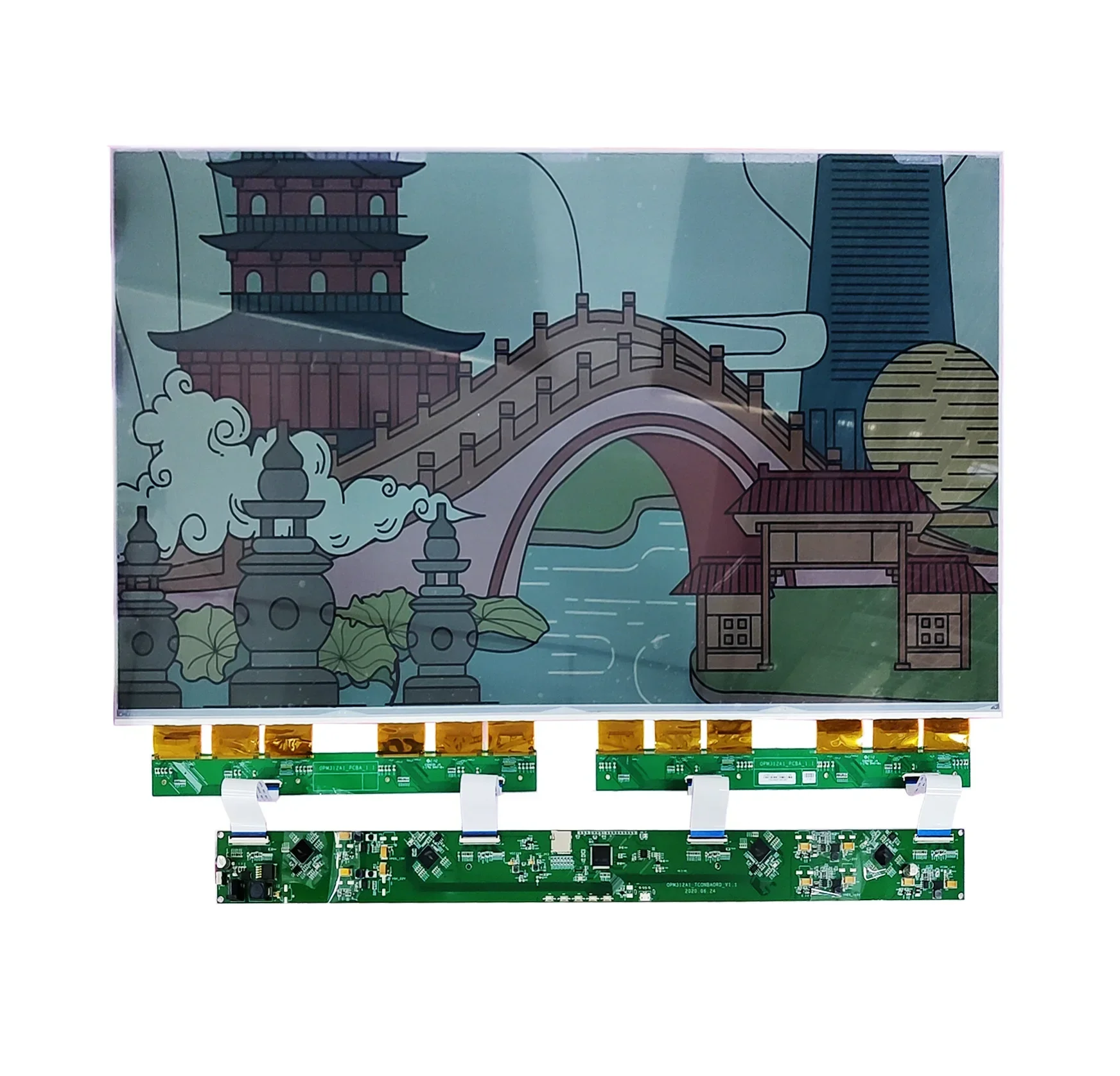 31.2인치 흰색 및 검정색 및 컬러 전자종이용 Tcon 드라이빙 보드 개발 키트