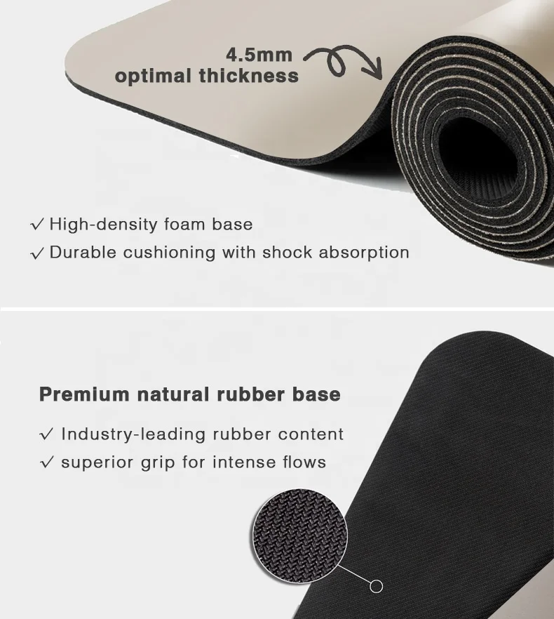 Gym Exercise Pilates Environmentally Friendly Arch Shaped High-quality Natural Pu Rubber Yoga Mat Wholesale
