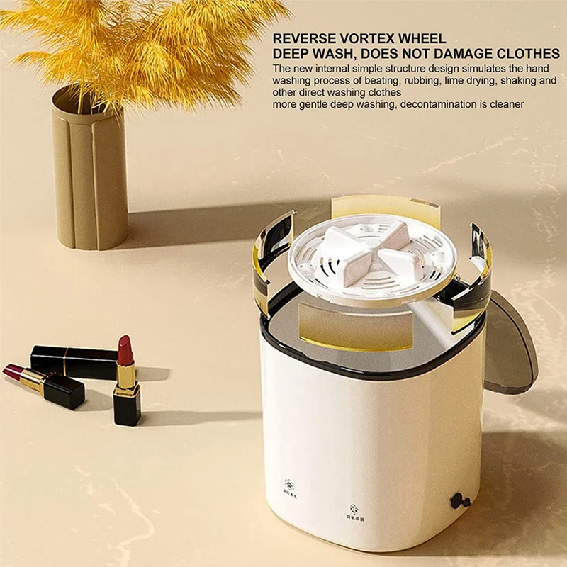 غسالة صغيرة محمولة جيدة غسالة الضوء الأزرق بالموجات فوق الصوتية توربو حوض غسيل الطرد المركزي تدفق المياه الجفاف