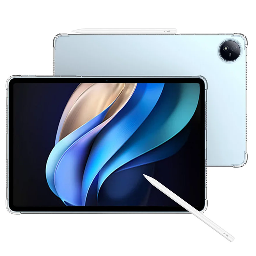 

For Vivo Pad3 Case 2024 Transparent Soft TPU Cover for Vivo Pad 2 Pad 11 Pad Air 11.5 iQOO Pad Pad2 12.1" 13" Protection Shell