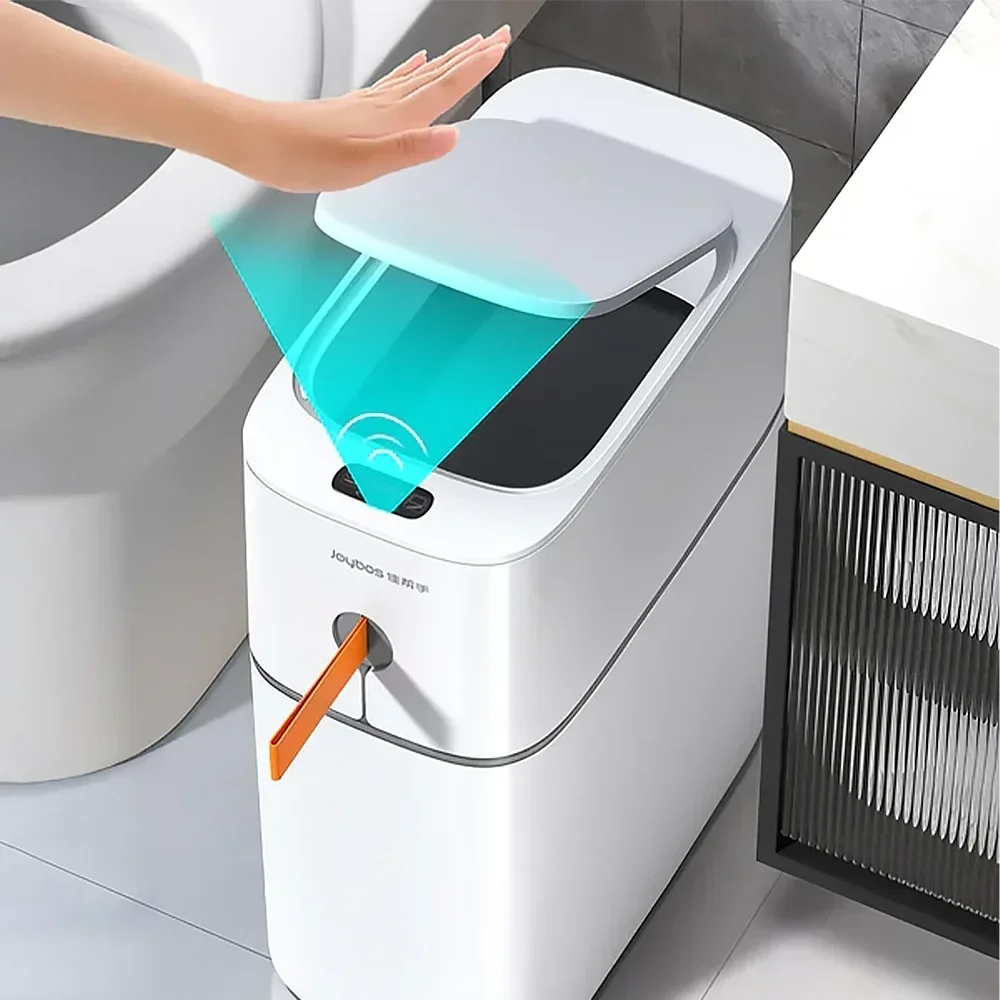 JOYBOS smart waste bins rectangular mini Induction trash bin can wastebin cool with sensor automatic garbage can wholesale