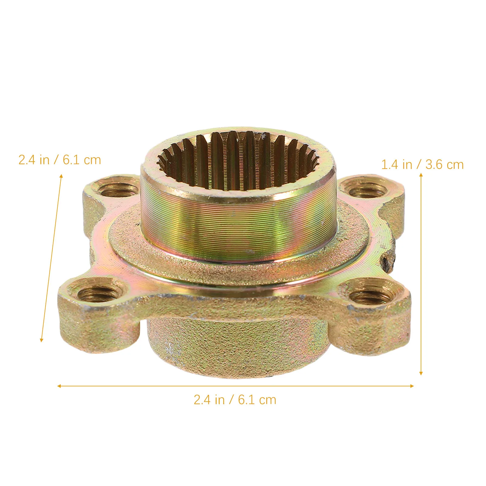 High Strength Chain Wheel Brake Disc Fixed Seat Rear Axle Hub for Atv Go Kart Rear Wheel Rim Hub Atv Part Go Kart Part
