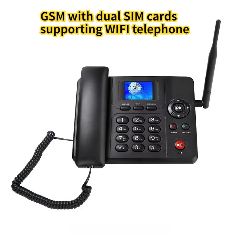 

GSM wireless phone supports 2G/3G/4G/with dual SIM cards, multifunctional color screen, and WIFI support