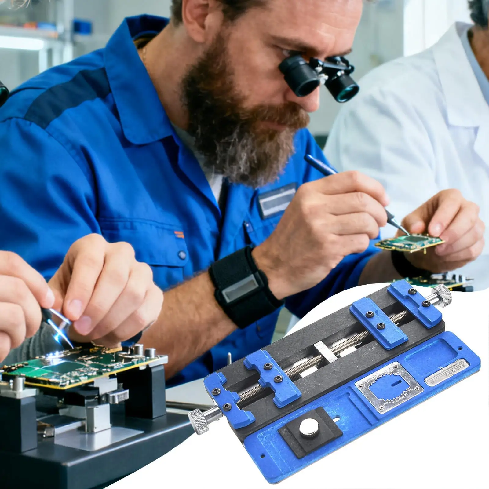 حامل لوحة دوائر كهربائية PCB إصلاح ملزمة حامل لوحة دوائر كهربائية إصلاح المشبك للإلكترونيات صنع المجوهرات هواية الحرف لحام