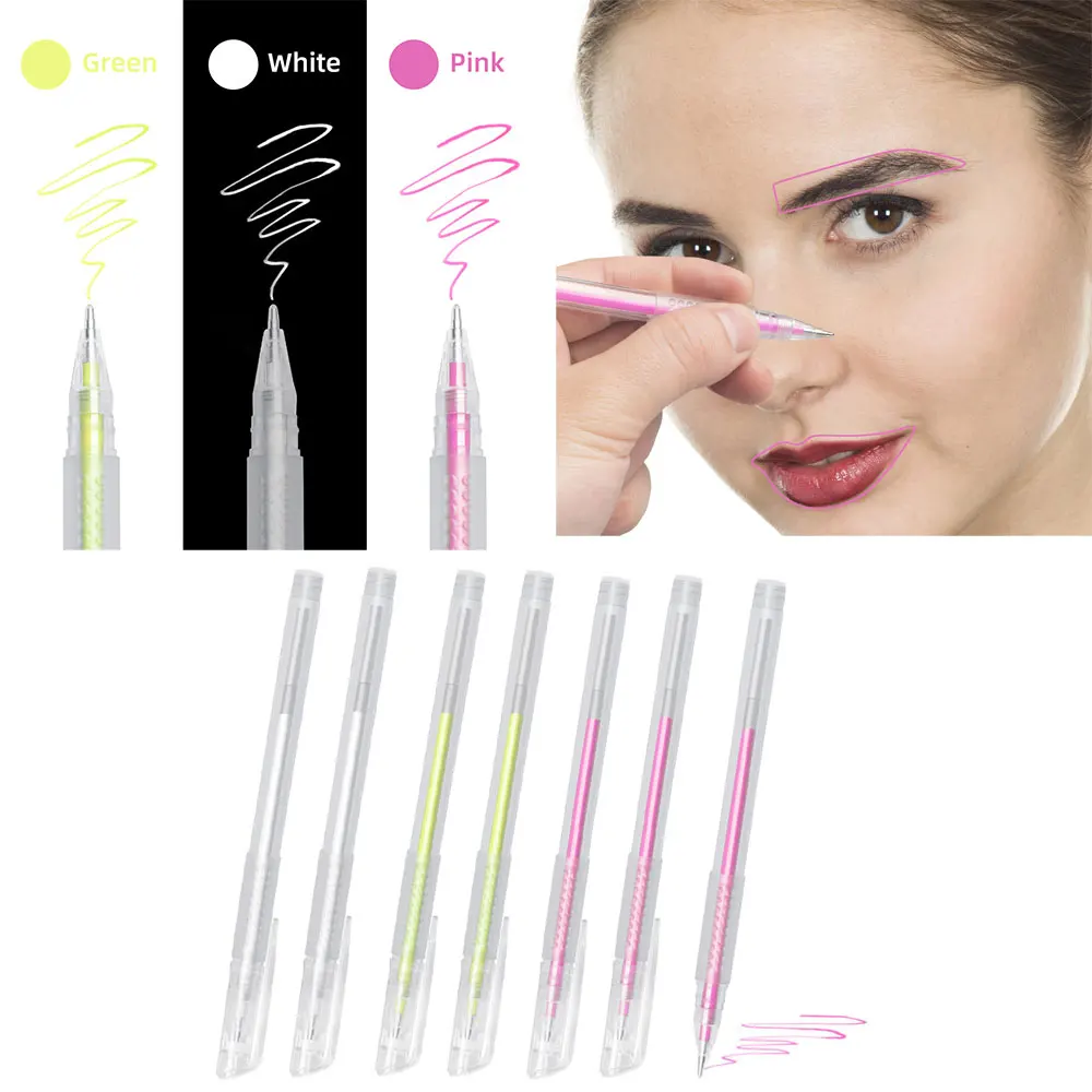 1pcs Microblading Permanent Makeup Mapping Skin Marker Pen Lips Eyebrows Tattoo Positioning Marking Pen Tattoo Tools
