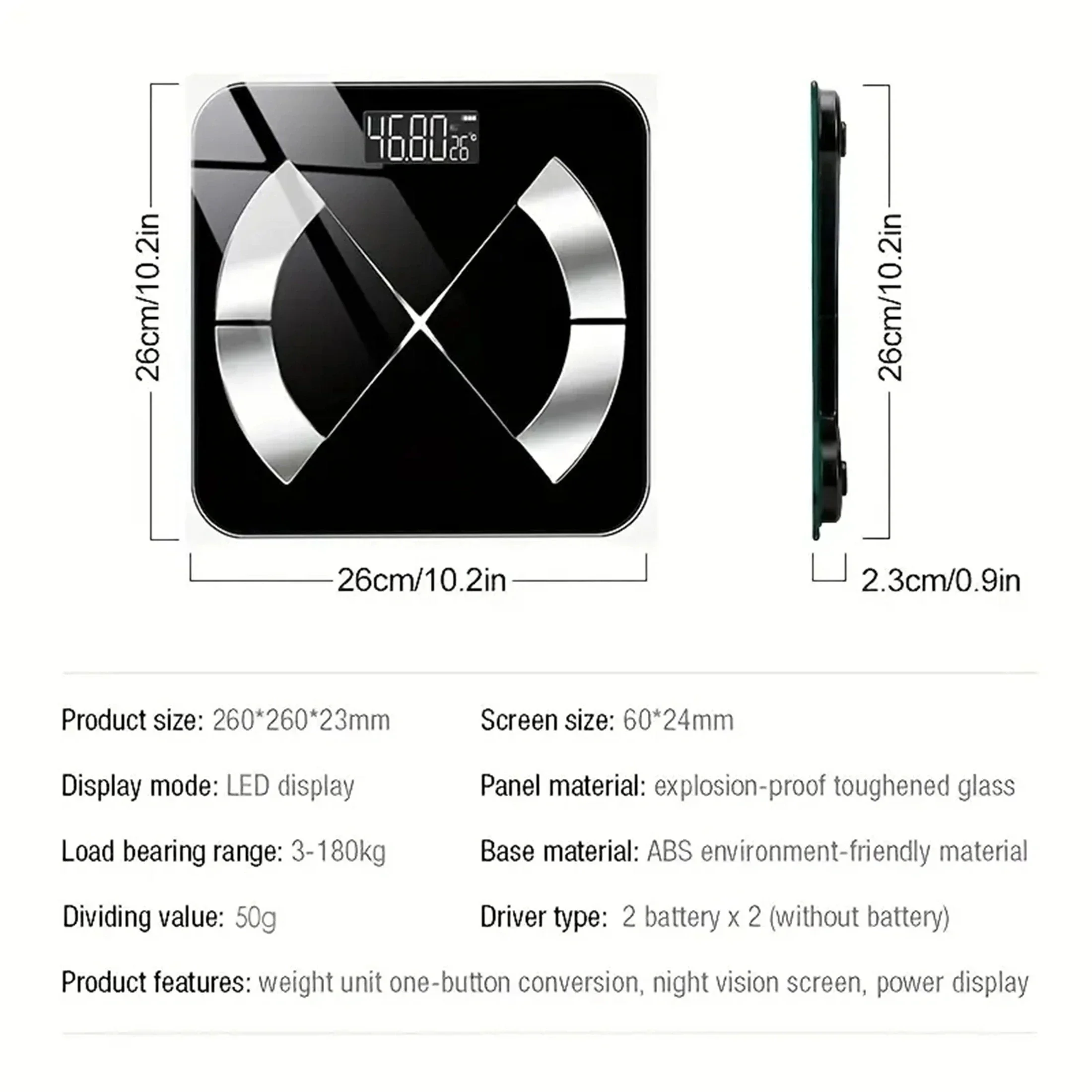 Electronic Scale Smart Bluetooth Weighing Human Charging Simple Weight Scale Weighing Household Fat Body Fat Measurement Scale