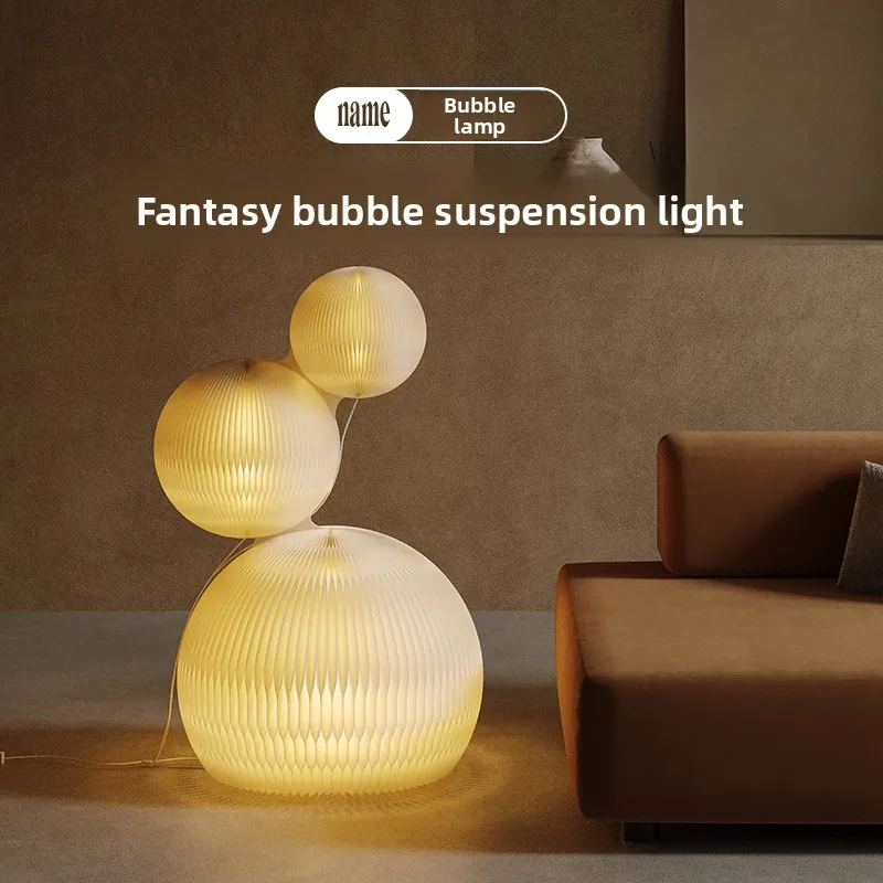 Eighteen paper decorative floor lamp landscape garden lamp jewelry three-color light round landscaping lamp designer ambient