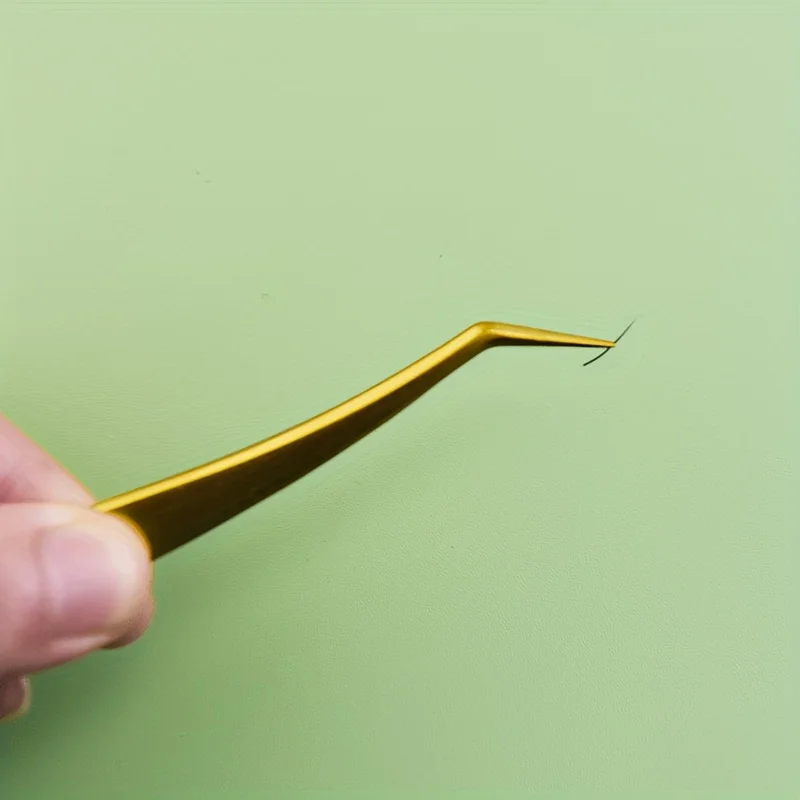 Juego de pinzas para pestañas de acero inoxidable, rizadores de pestañas de alta precisión, herramientas para trasplante de cejas para principiantes, herramientas de belleza